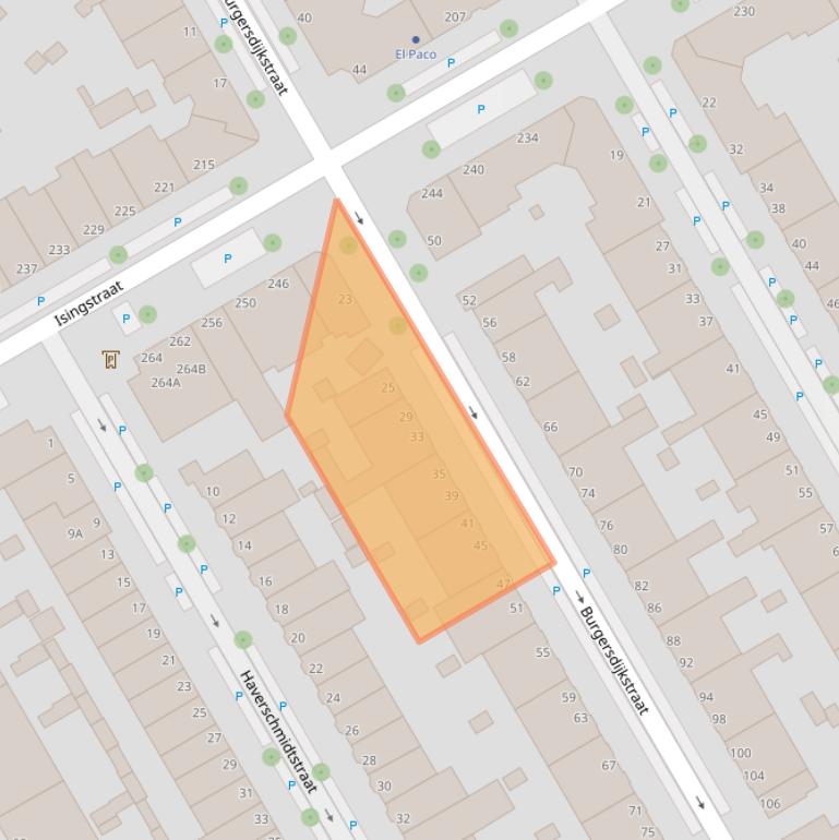 Kaart van postcodegebied 2522WC.