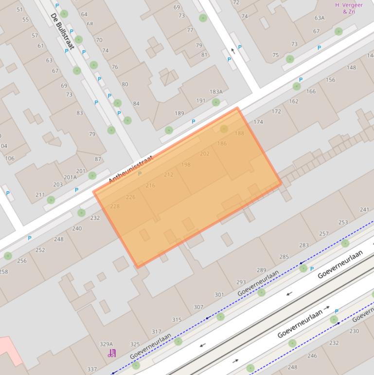 Kaart van postcodegebied 2522ZK.