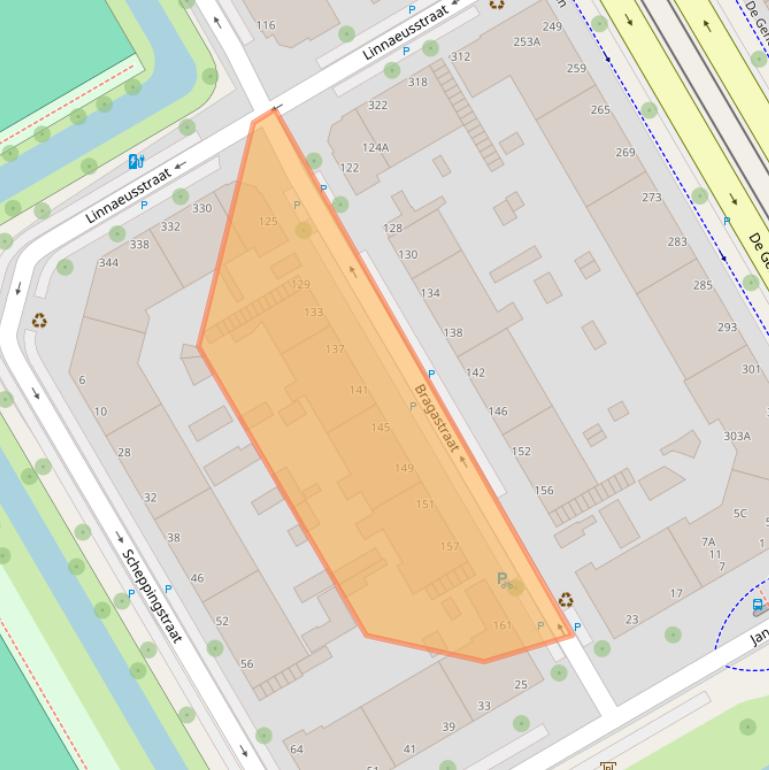 Kaart van postcodegebied 2523HG.