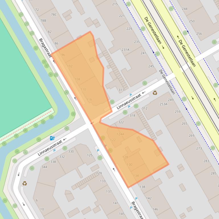 Kaart van postcodegebied 2523HK.