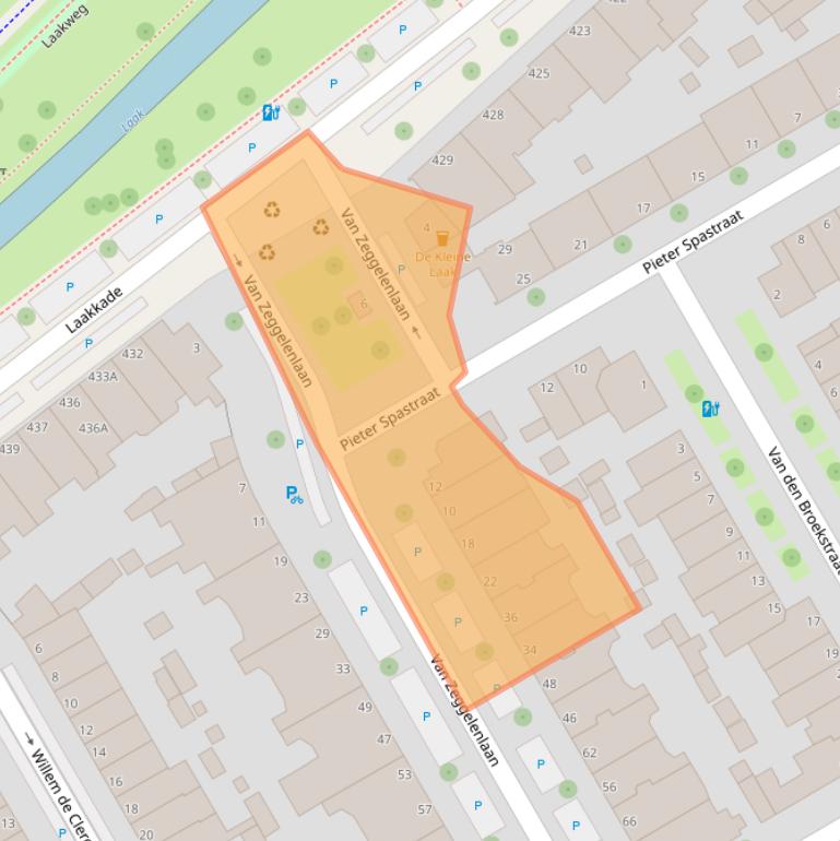 Kaart van postcodegebied 2524AP.