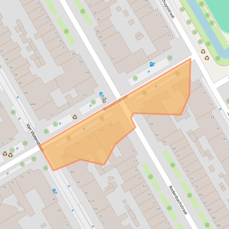 Kaart van postcodegebied 2524BG.