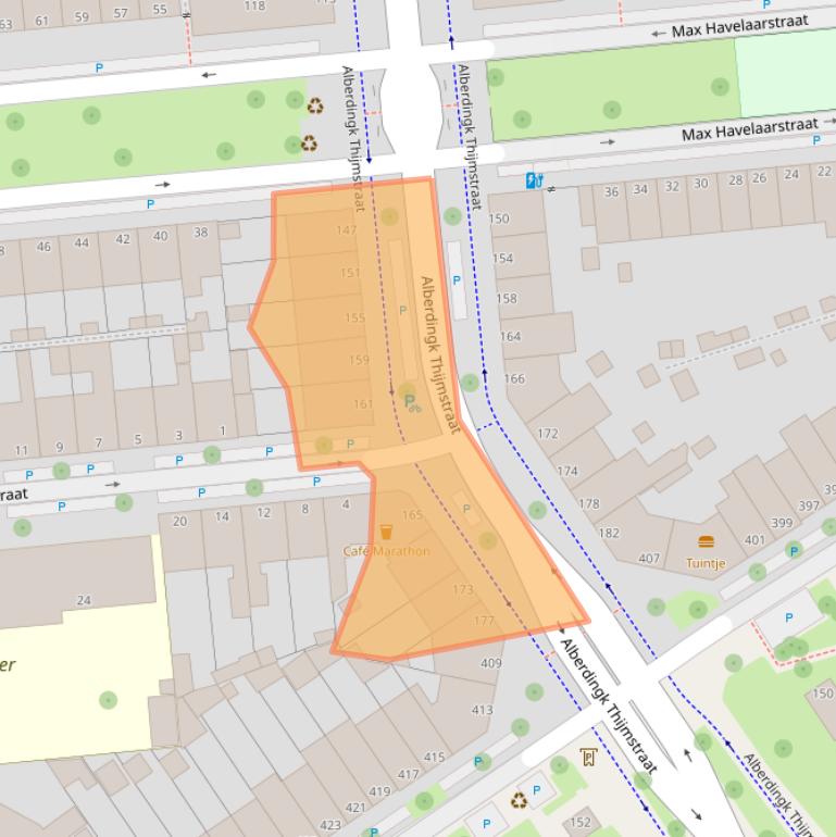 Kaart van postcodegebied 2524HH.