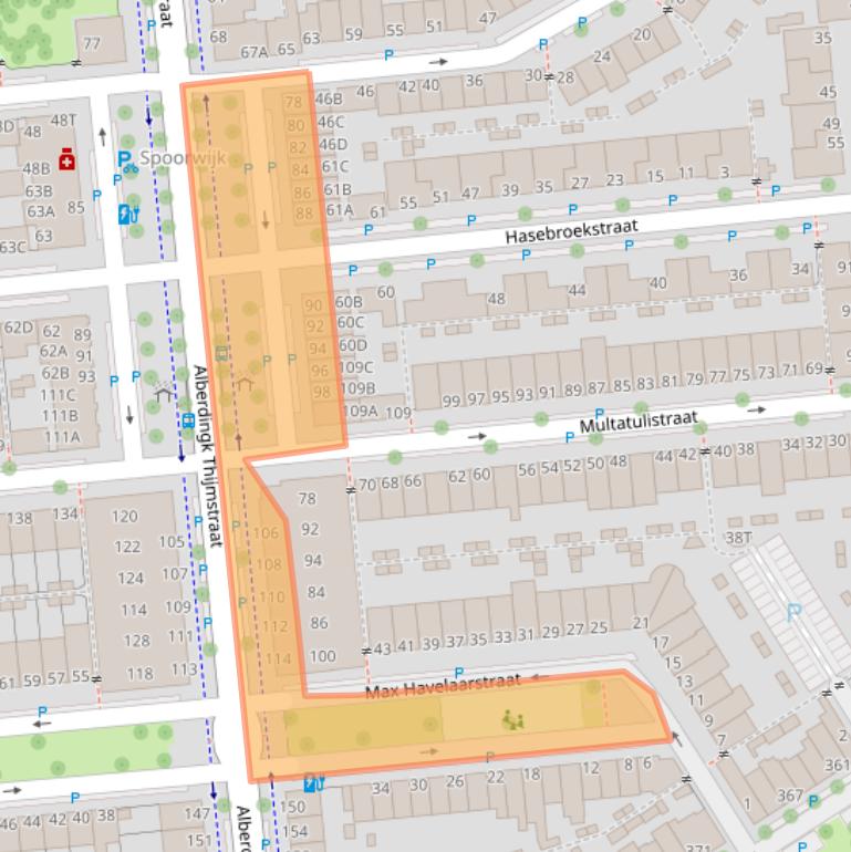 Kaart van postcodegebied 2524HN.