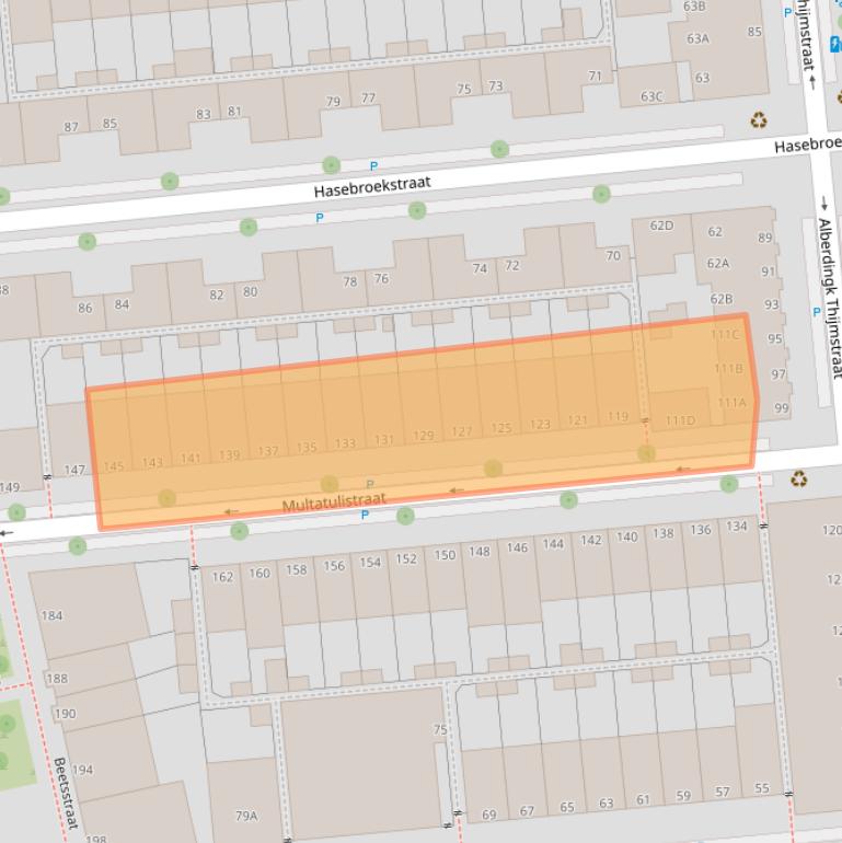 Kaart van postcodegebied 2524KG.
