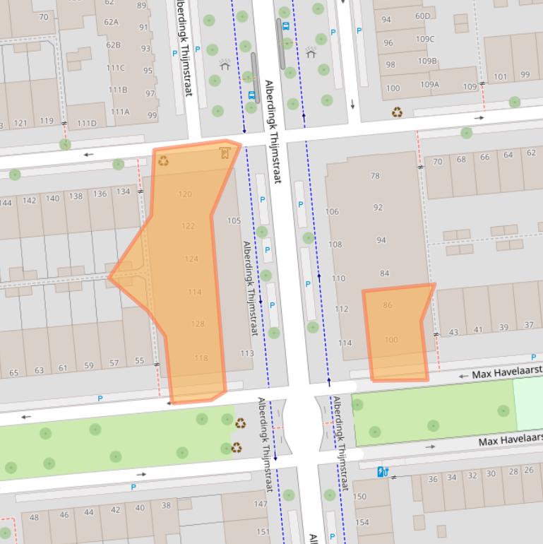 Kaart van postcodegebied 2524KN.