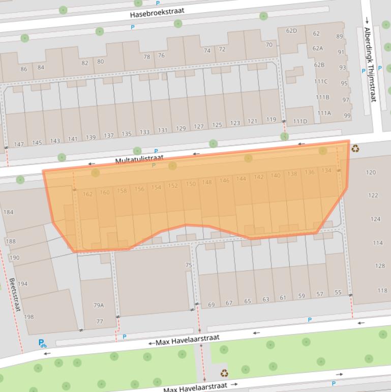 Kaart van postcodegebied 2524KP.