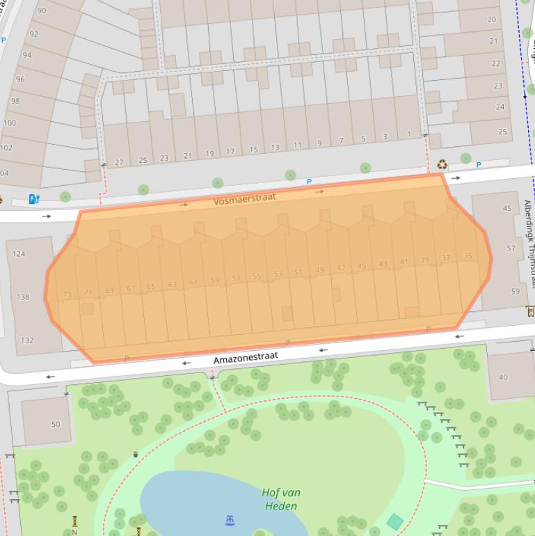 Kaart van postcodegebied 2524LB.