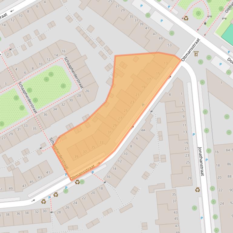 Kaart van postcodegebied 2524LV.