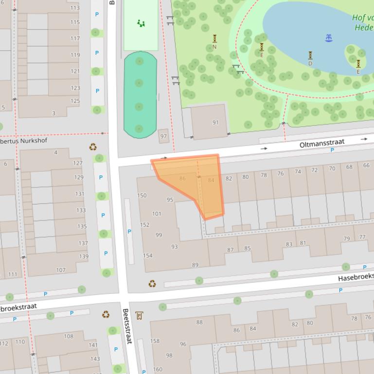 Kaart van postcodegebied 2524NG.