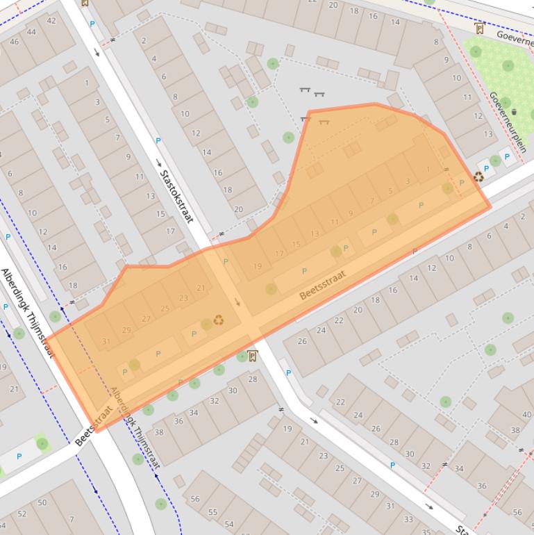 Kaart van postcodegebied 2524PH.