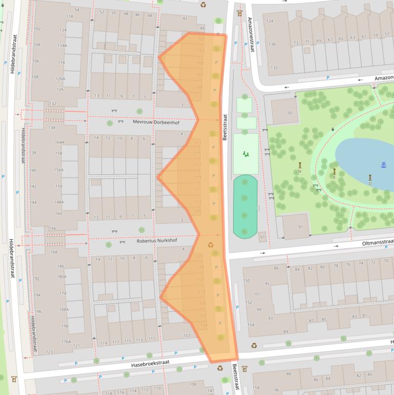 Kaart van postcodegebied 2524PL.