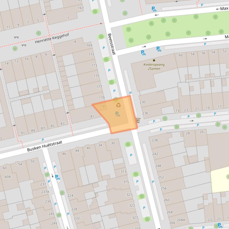 Kaart van postcodegebied 2524PP.