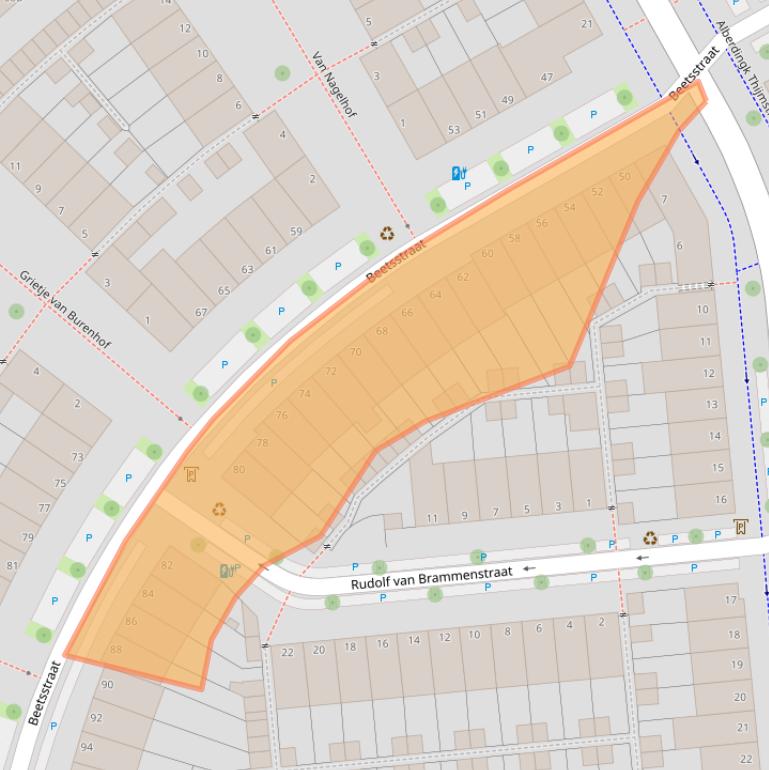 Kaart van postcodegebied 2524PX.