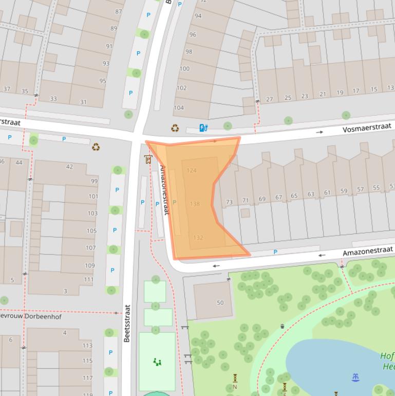 Kaart van postcodegebied 2524RB.