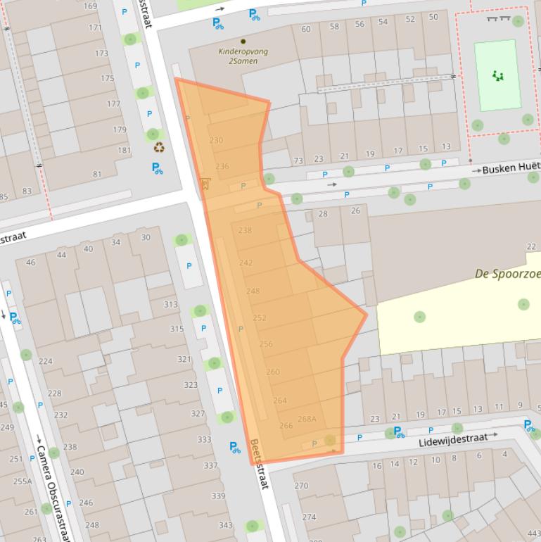 Kaart van postcodegebied 2524RG.