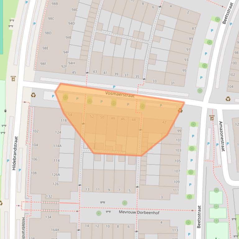 Kaart van postcodegebied 2524SR.