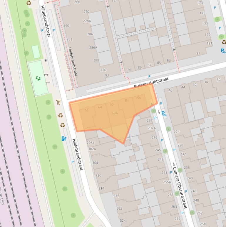 Kaart van postcodegebied 2524TV.