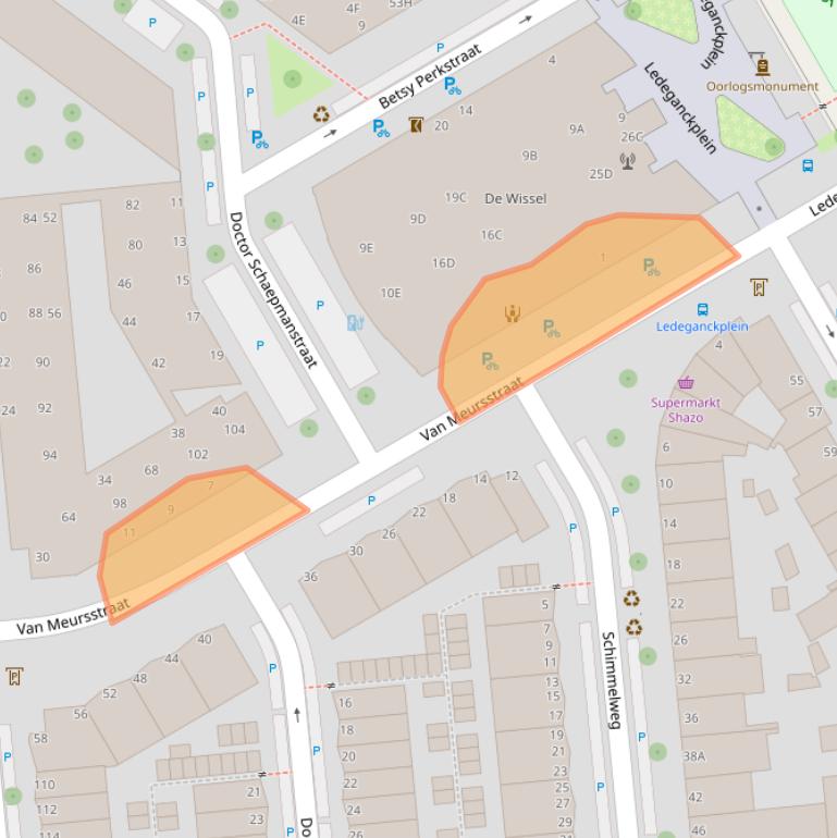 Kaart van postcodegebied 2524XN.
