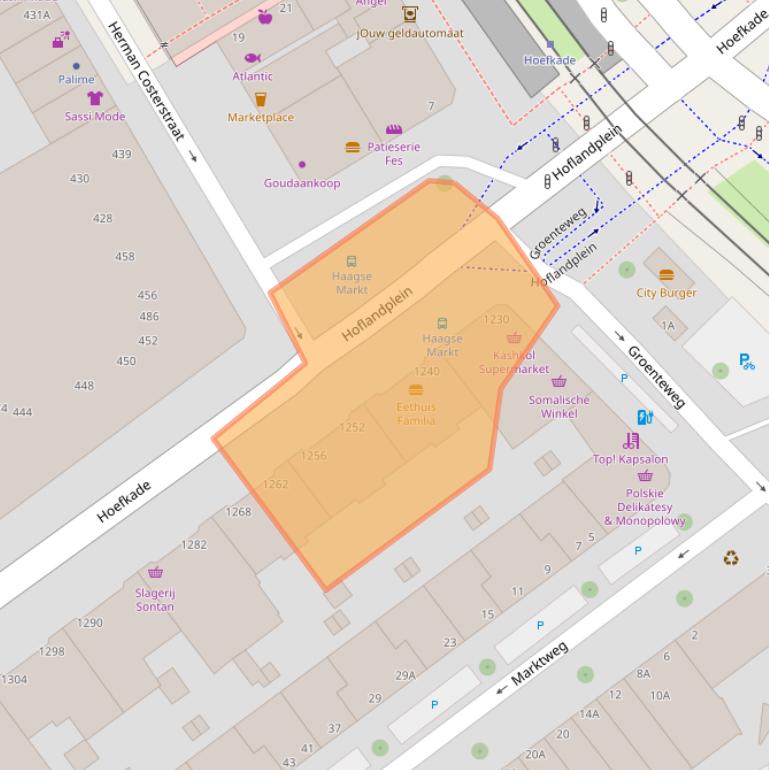 Kaart van postcodegebied 2525HK.