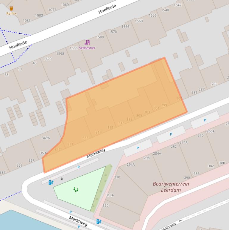 Kaart van postcodegebied 2525JJ.