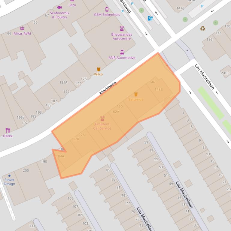 Kaart van postcodegebied 2525JP.