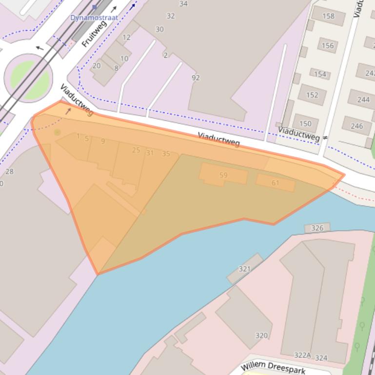 Kaart van postcodegebied 2525KK.