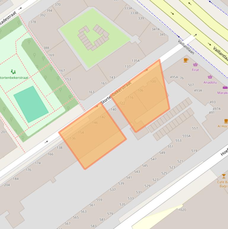 Kaart van postcodegebied 2525SM.