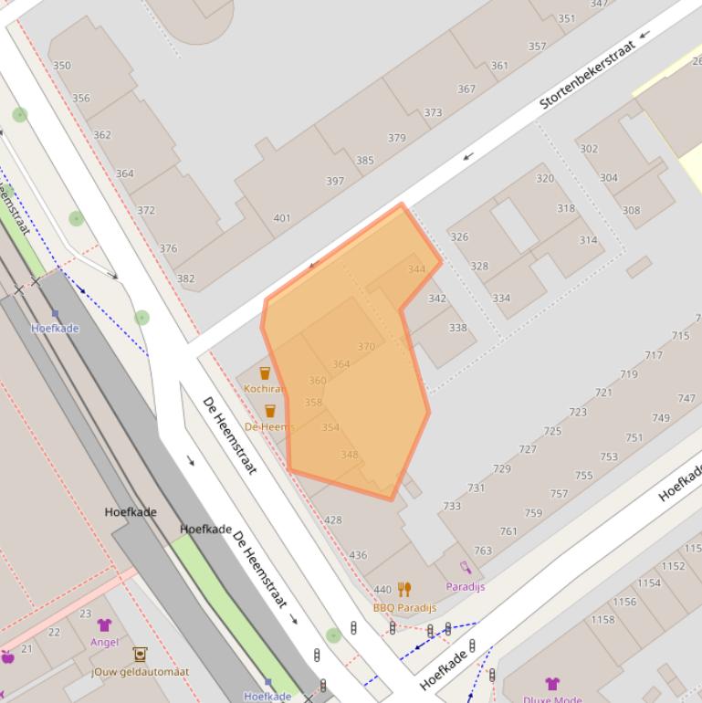 Kaart van postcodegebied 2525SV.