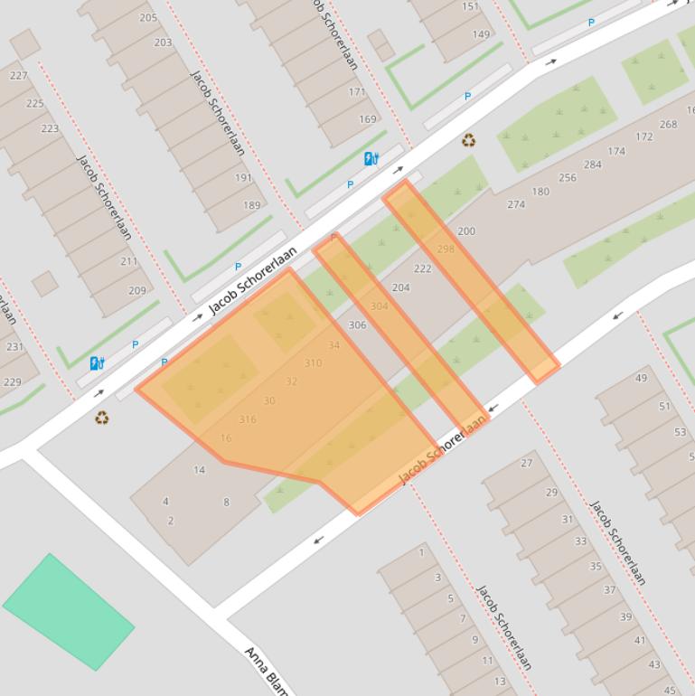 Kaart van postcodegebied 2525ZD.