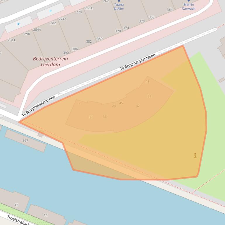 Kaart van postcodegebied 2525ZZ.