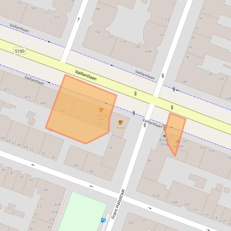 Kaart van postcodegebied 2526AD.