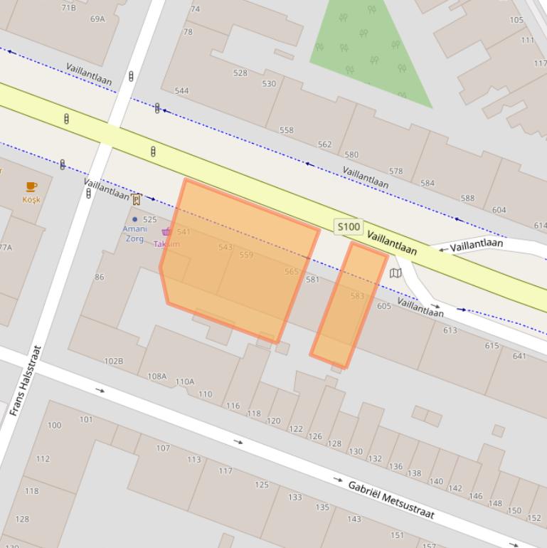 Kaart van postcodegebied 2526AE.
