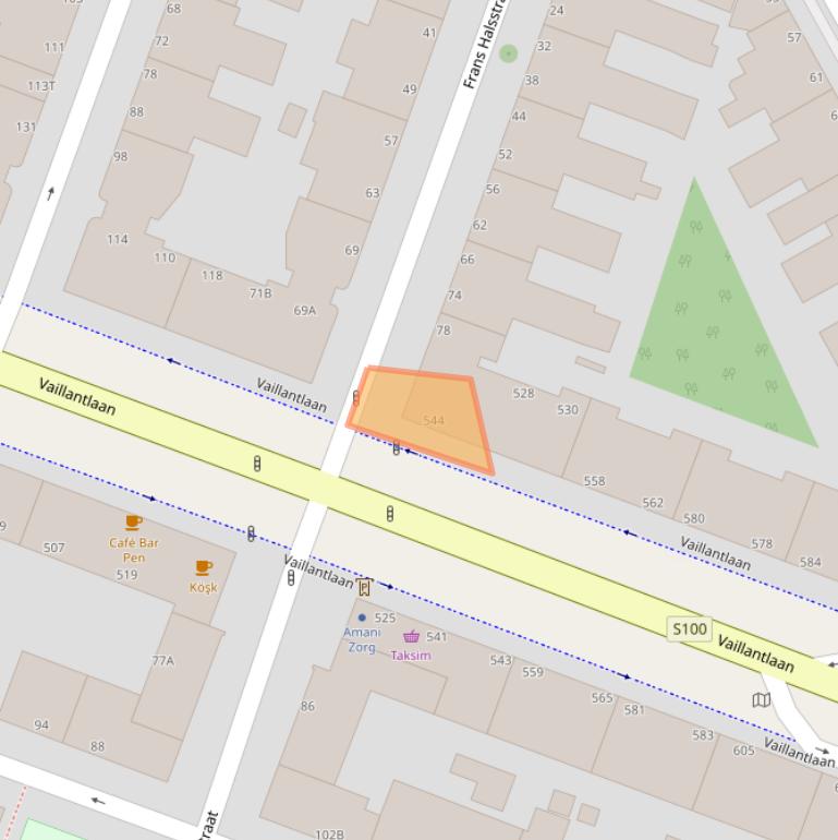 Kaart van postcodegebied 2526AL.