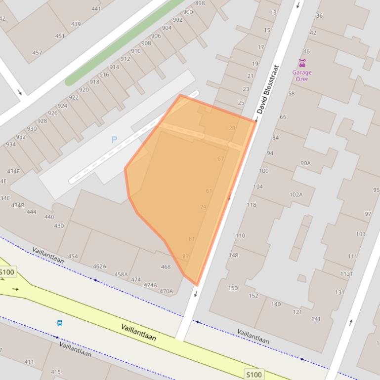 Kaart van postcodegebied 2526BH.