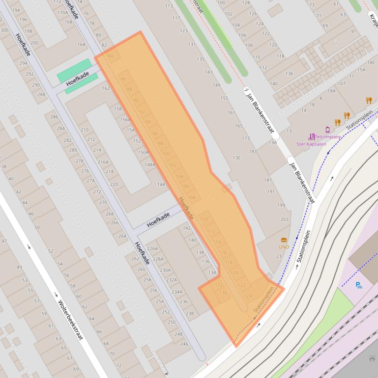 Kaart van postcodegebied 2526CB.