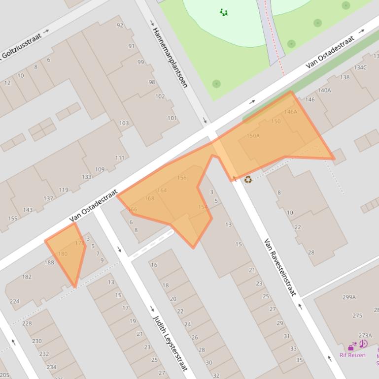 Kaart van postcodegebied 2526GH.