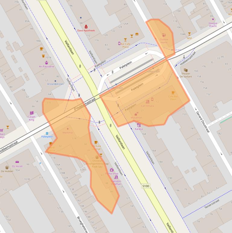 Kaart van postcodegebied 2526GW.