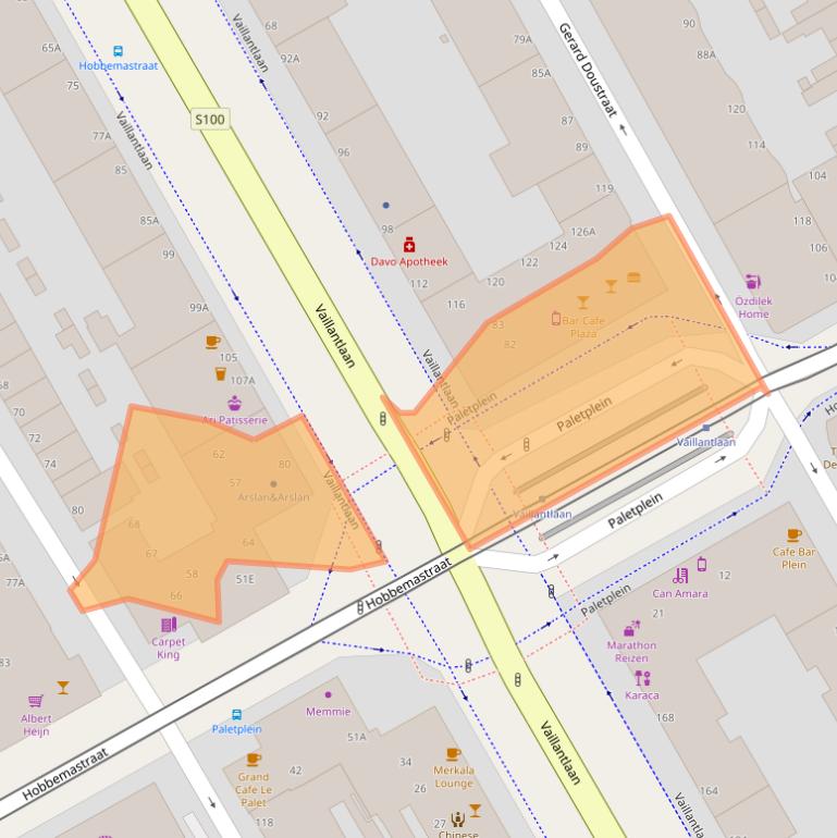 Kaart van postcodegebied 2526GZ.