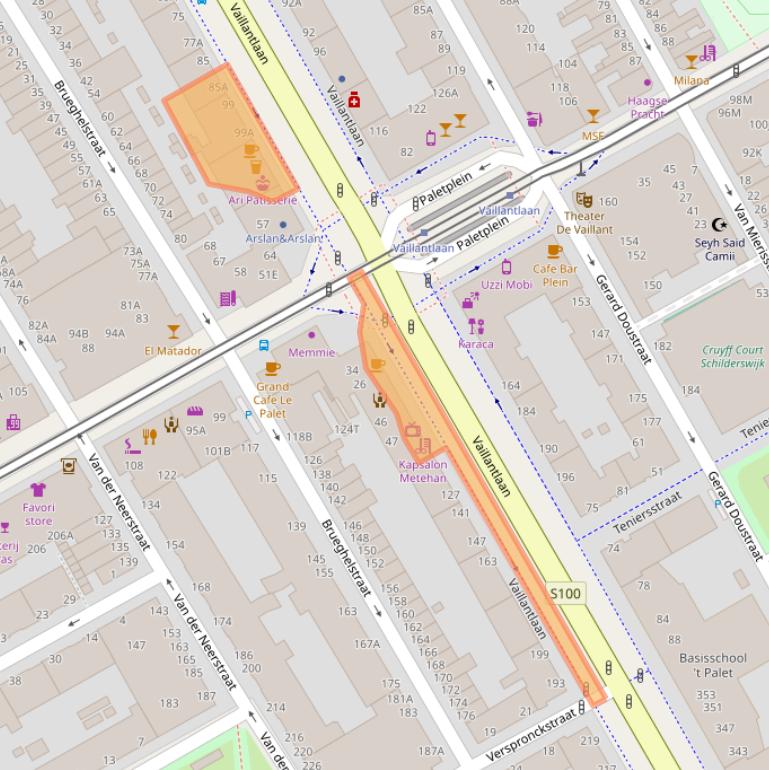 Kaart van postcodegebied 2526HC.