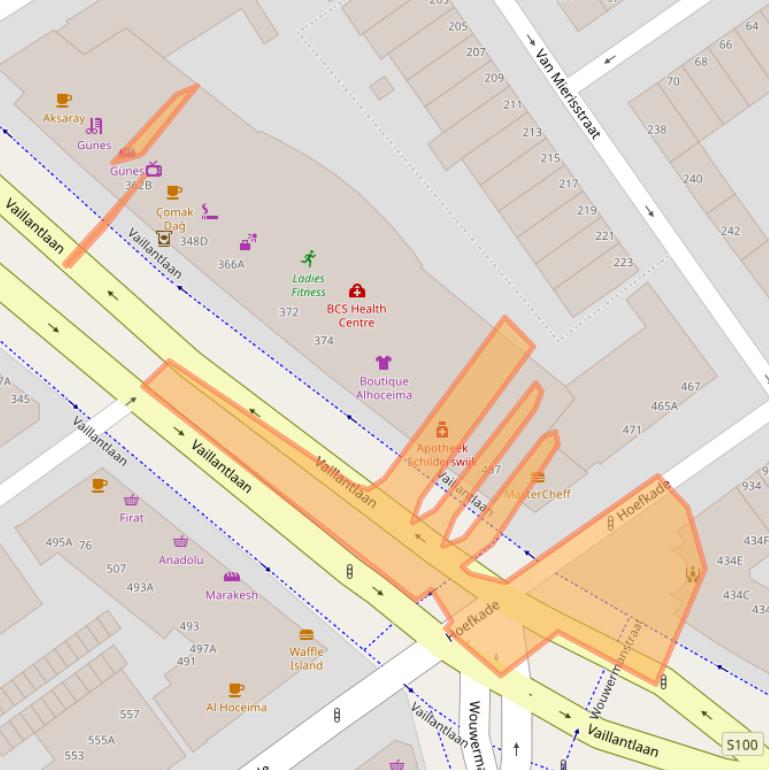 Kaart van postcodegebied 2526HW.