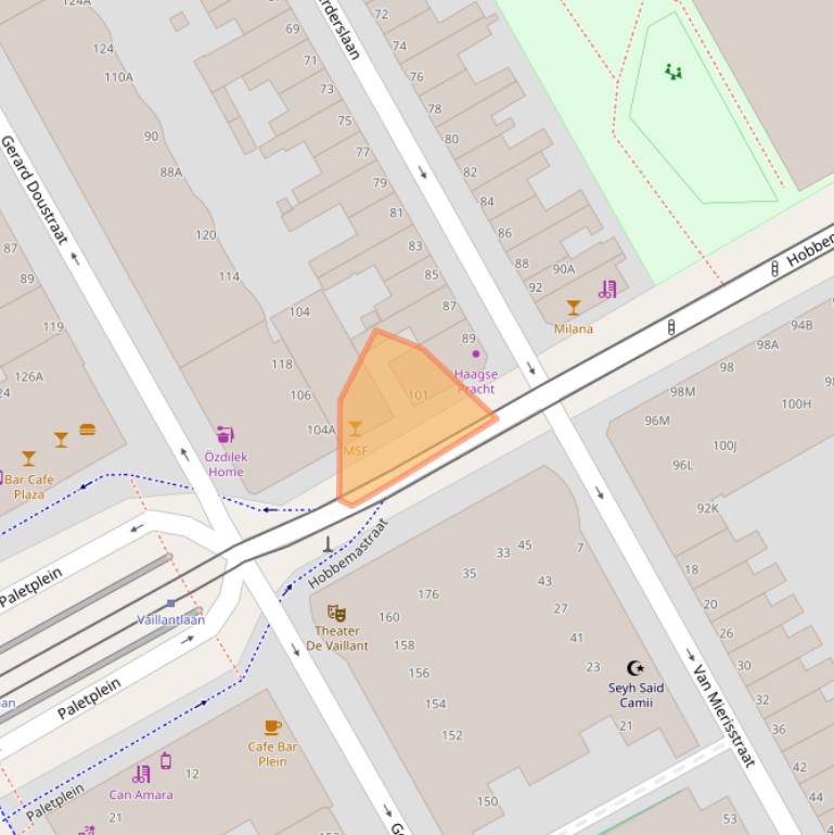 Kaart van postcodegebied 2526JH.