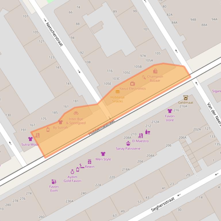 Kaart van postcodegebied 2526JK.
