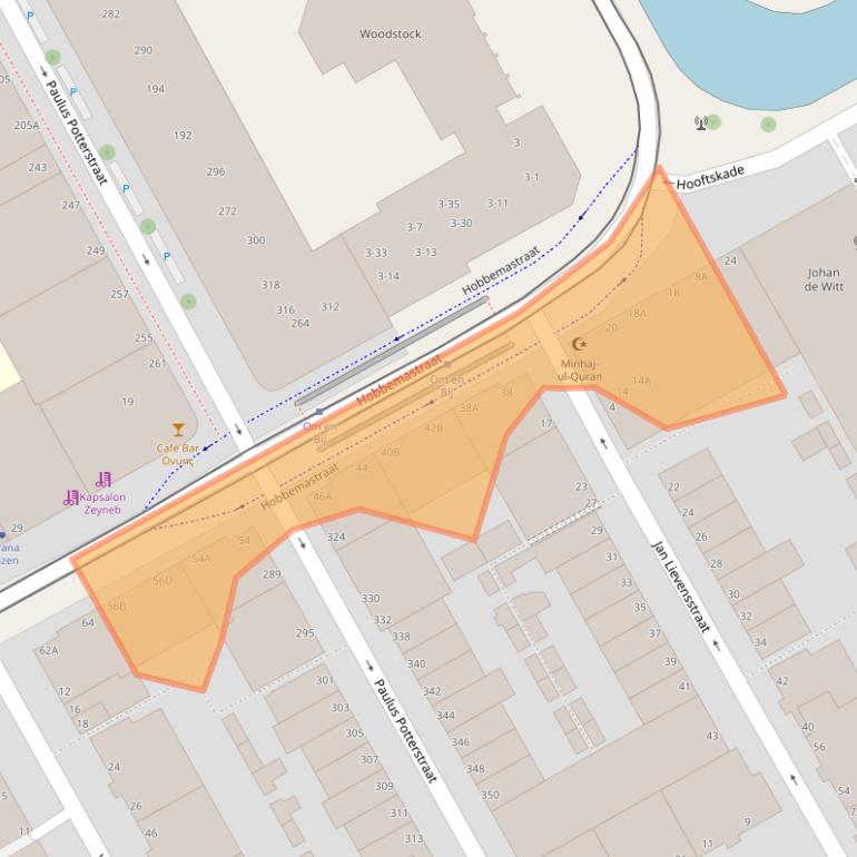 Kaart van postcodegebied 2526JP.