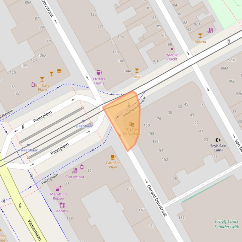 Kaart van postcodegebied 2526JS.