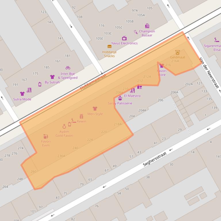 Kaart van postcodegebied 2526JV.