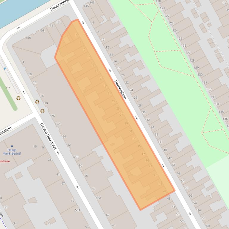 Kaart van postcodegebied 2526KL.