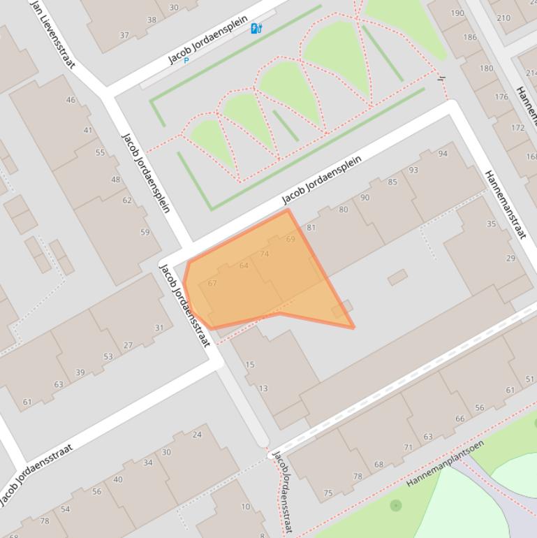 Kaart van postcodegebied 2526KV.