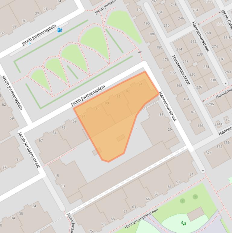 Kaart van postcodegebied 2526KW.