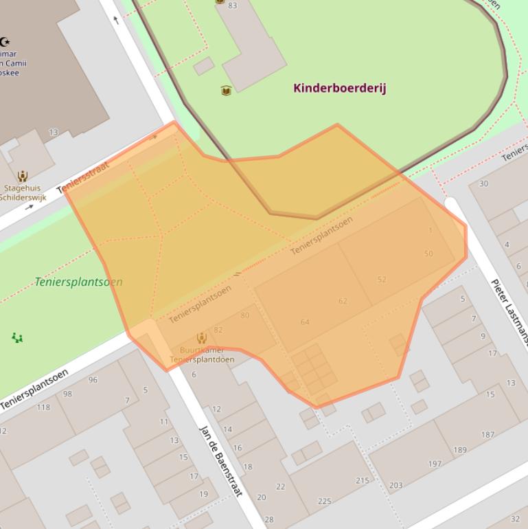 Kaart van postcodegebied 2526MV.